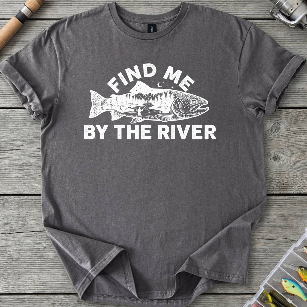 Find Me By the River T-Shirt in Charcoal | River Giants Club