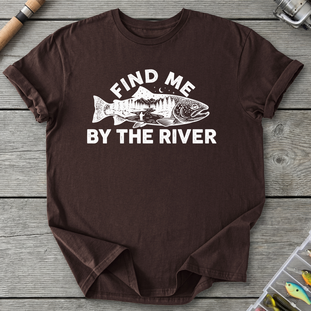 Find Me By the River T-Shirt in Dark Chocolate | River Giants Club