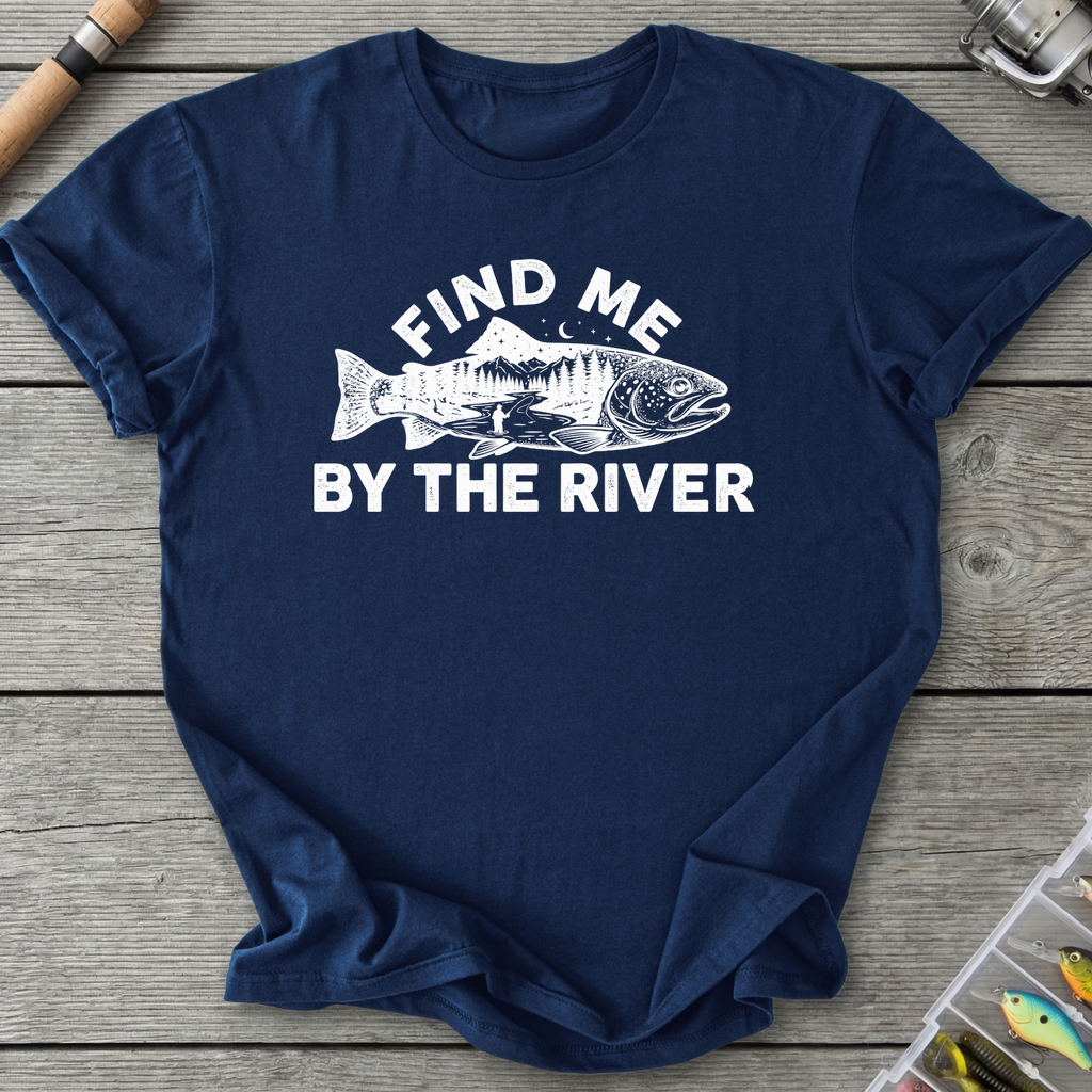 Find Me By the River T-Shirt in Navy | River Giants Club