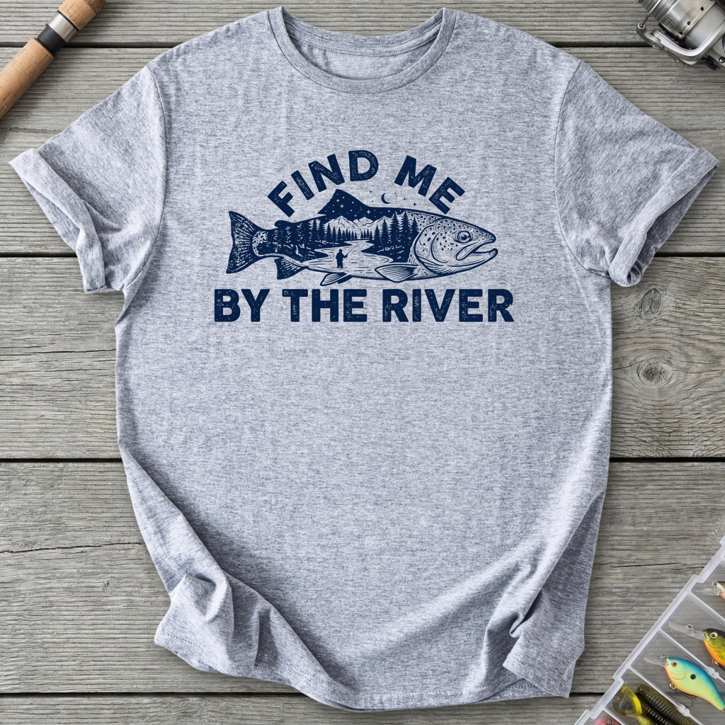 Find Me By the River T-Shirt in Sport Grey | River Giants Club