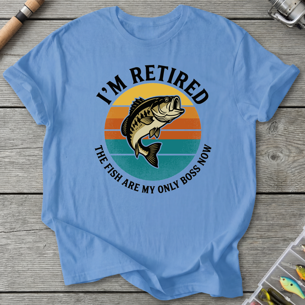 Fish Are My Boss T-Shirt in Carolina Blue | River Giants Club