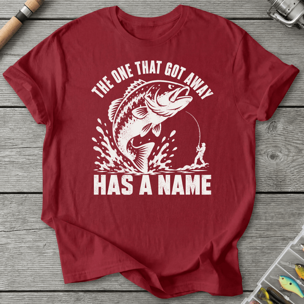 Fish Got Away T-Shirt in Antique Cherry Red | River Giants Club