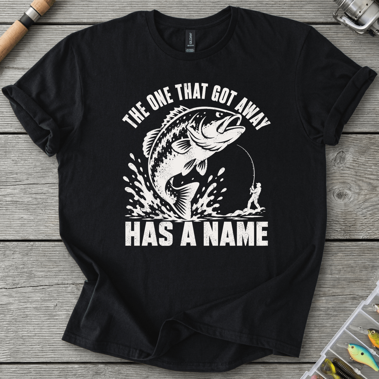 Fish Got Away T-Shirt in Black | River Giants Club
