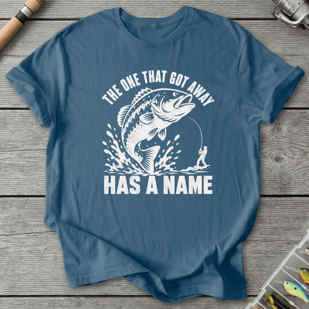 Fish Got Away T-Shirt in Indigo Blue | River Giants Club