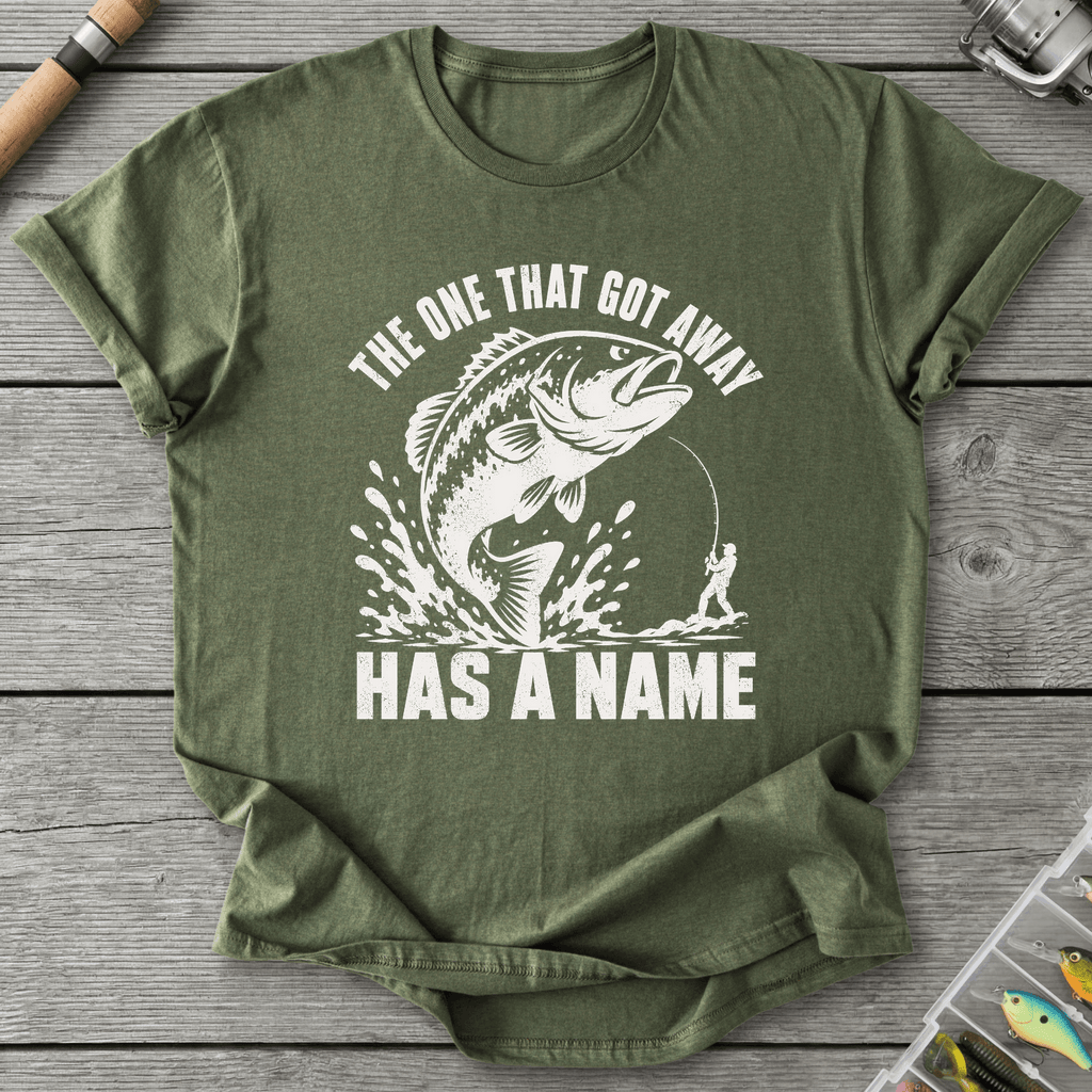Fish Got Away T-Shirt in Military Green | River Giants Club