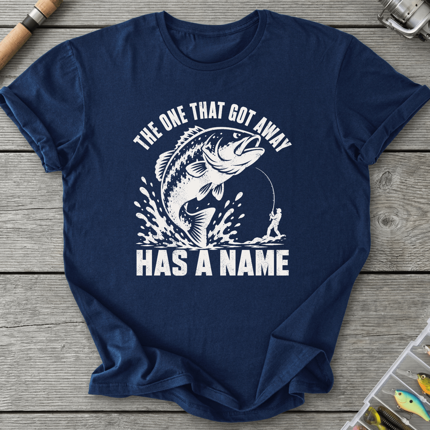 Fish Got Away T-Shirt in Navy | River Giants Club