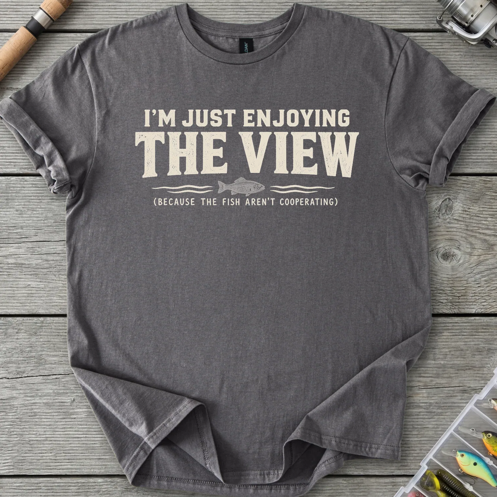 Fish Not Cooperating T-Shirt in Charcoal | River Giants Club