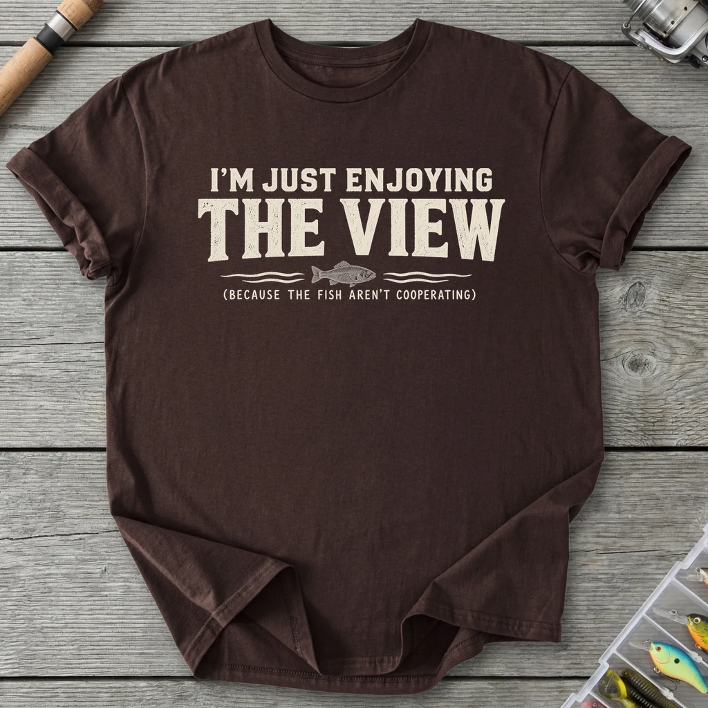 Fish Not Cooperating T-Shirt in Dark Chocolate | River Giants Club