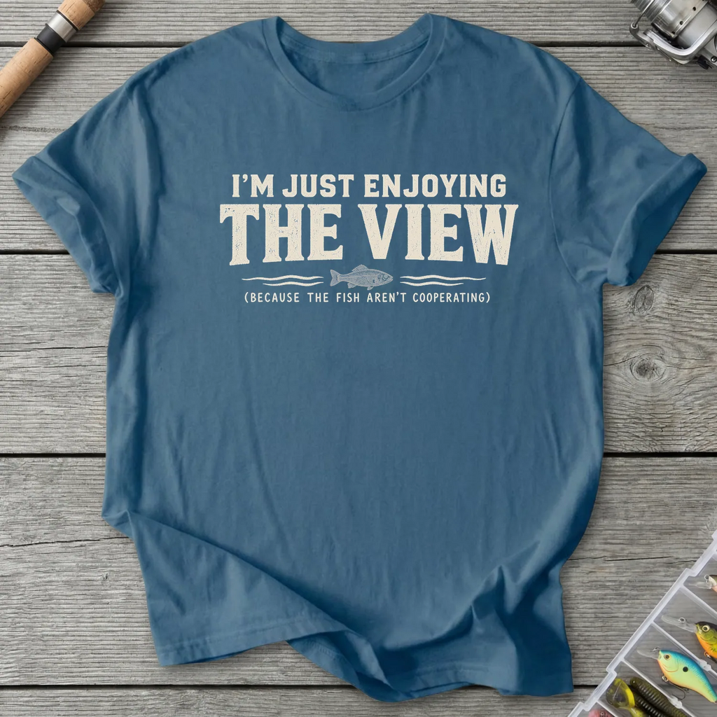 Fish Not Cooperating T-Shirt in Indigo Blue | River Giants Club