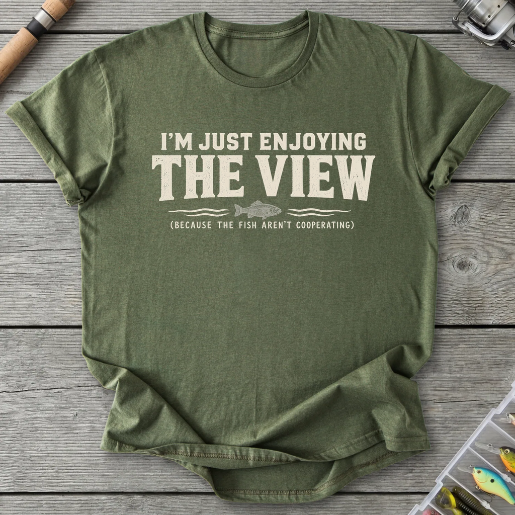 Fish Not Cooperating T-Shirt in Military Green | River Giants Club