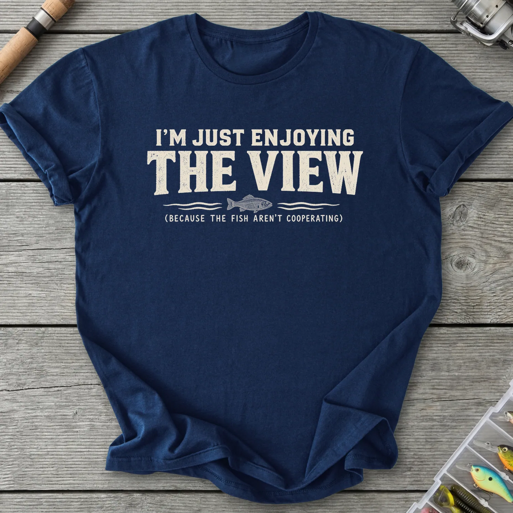 Fish Not Cooperating T-Shirt in Navy | River Giants Club