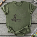 Fisherman Casting Net T-Shirt in Military Green | River Giants Club