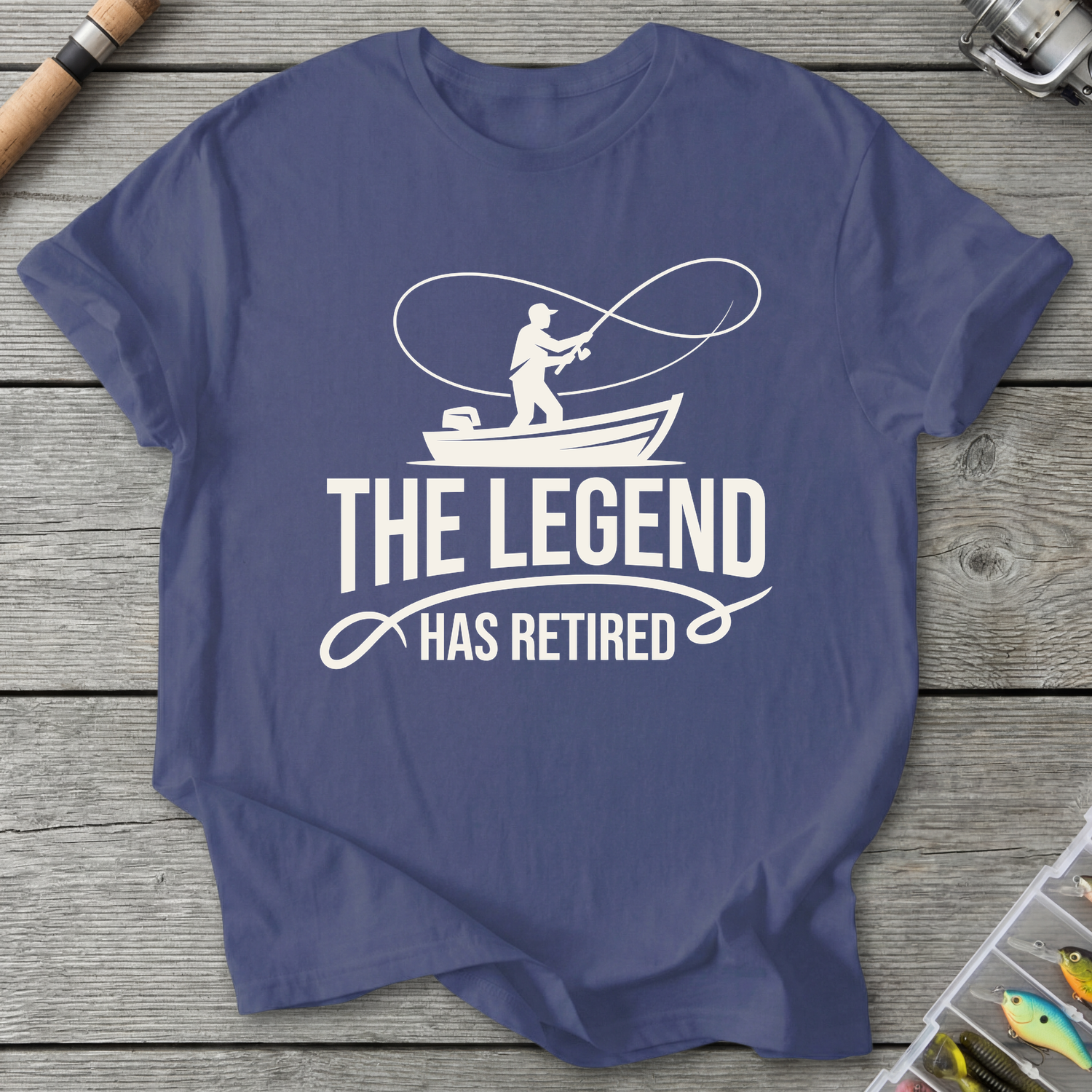 Fisherman Legend Retired T-Shirt in Metro Blue | River Giants Club