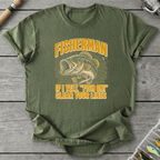 Fisherman Yell T-Shirt in Military Green | River Giants Club
