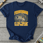 Fisherman Yell T-Shirt in Navy | River Giants Club
