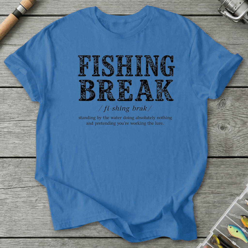 Fishing Break Definition T-Shirt in Iris | River Giants Club