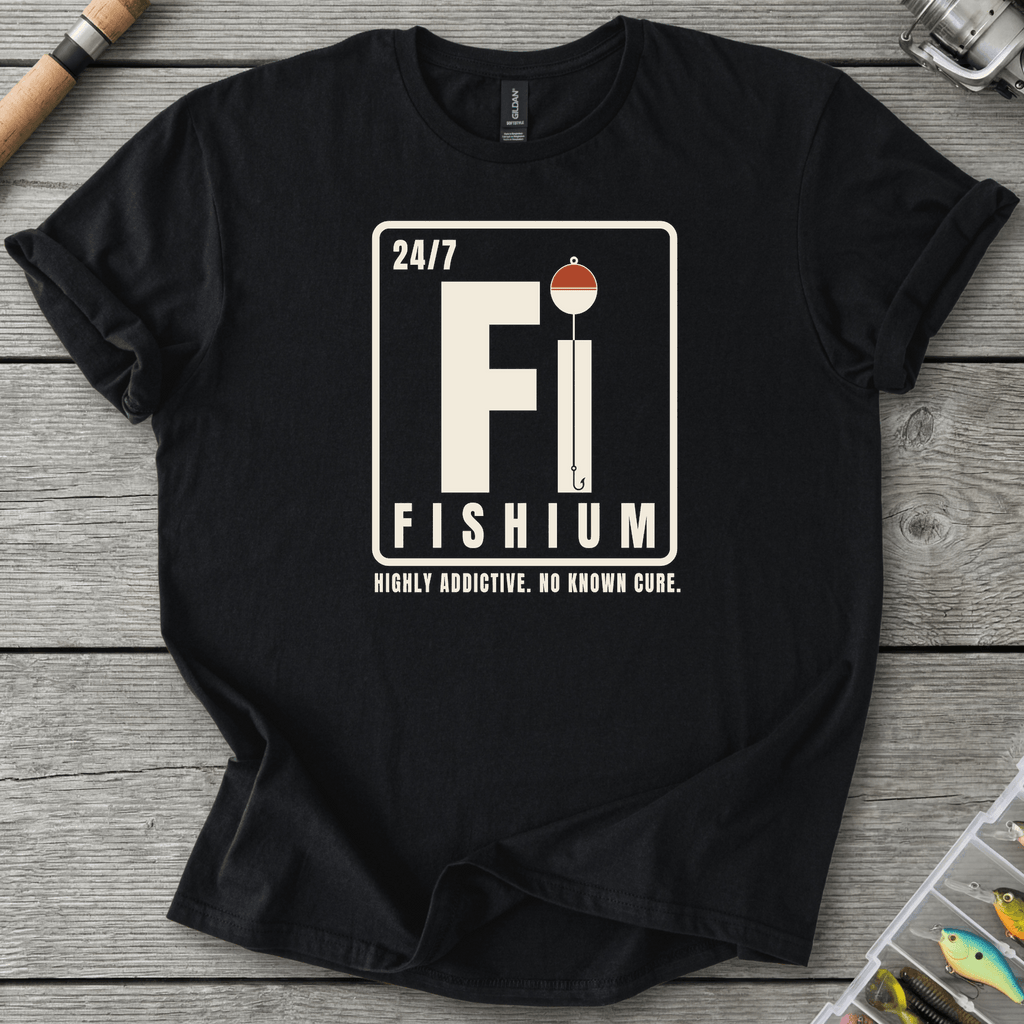 Fishium T-Shirt in Black | River Giants Club