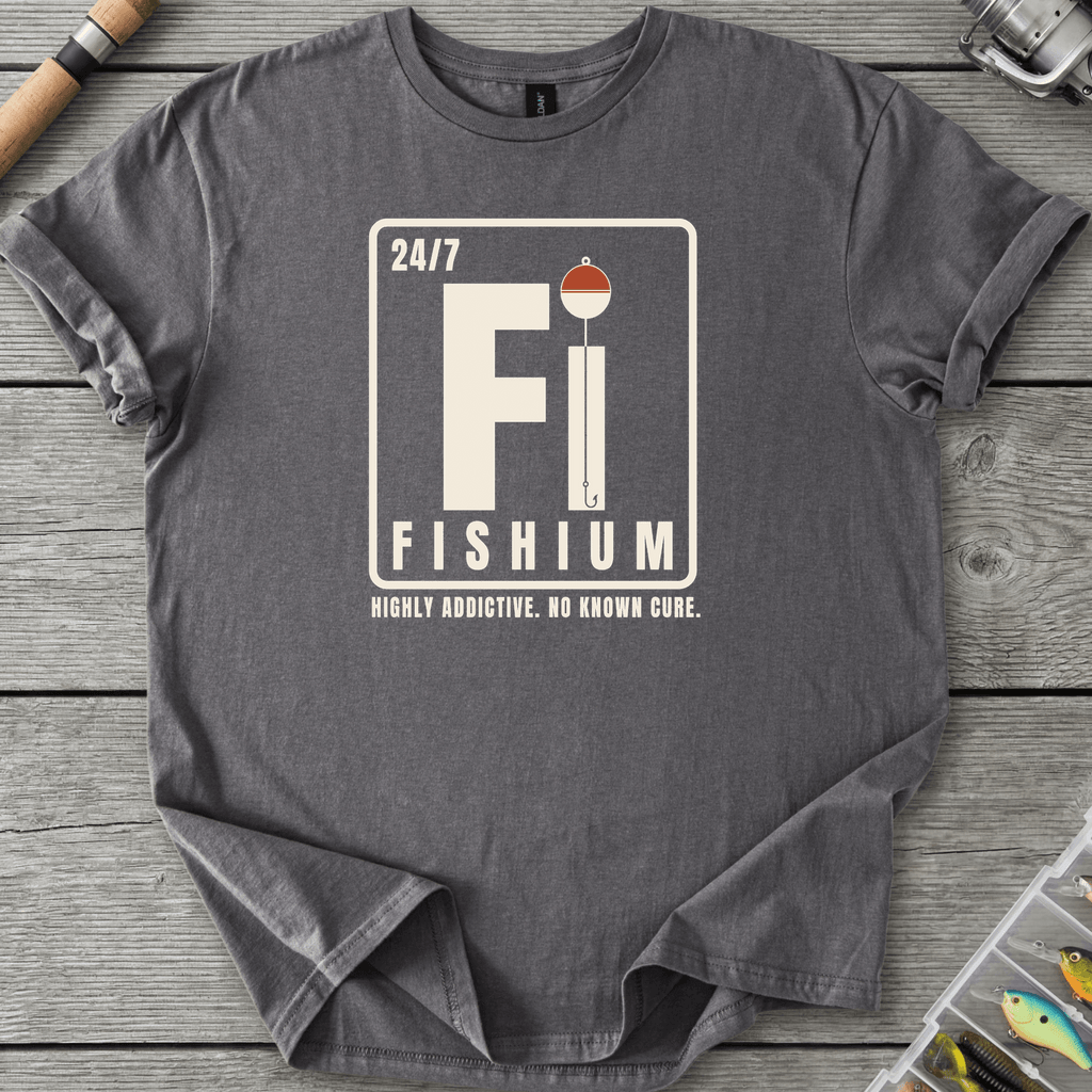 Fishium T-Shirt in Charcoal | River Giants Club