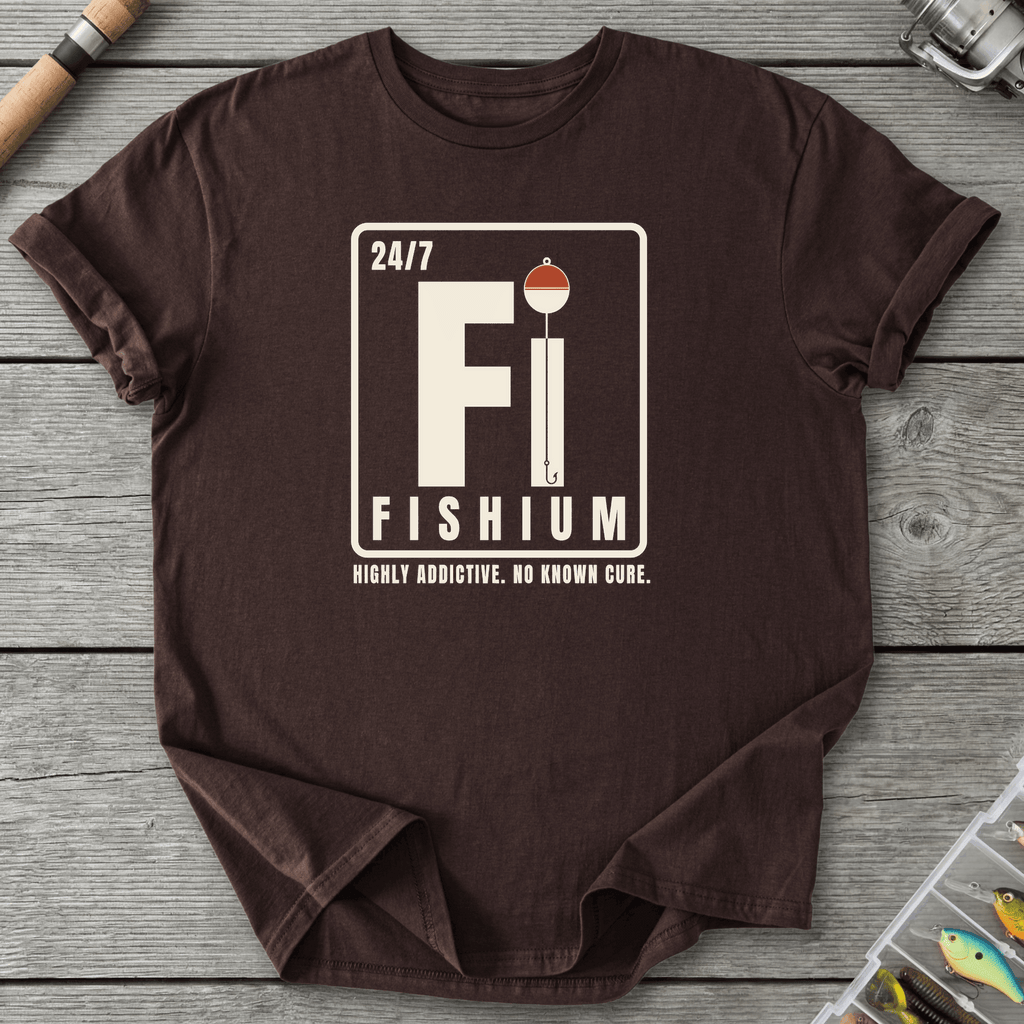 Fishium T-Shirt in Dark Chocolate | River Giants Club