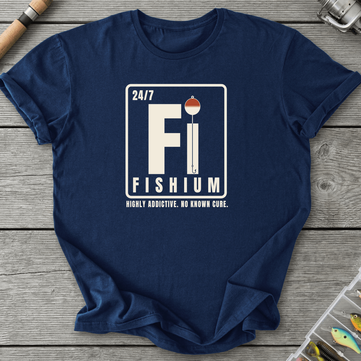Fishium T-Shirt in Navy | River Giants Club