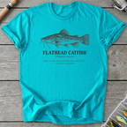 FLATHEAD CATFISH Definition T-Shirt in Tropical Blue | River Giants Club