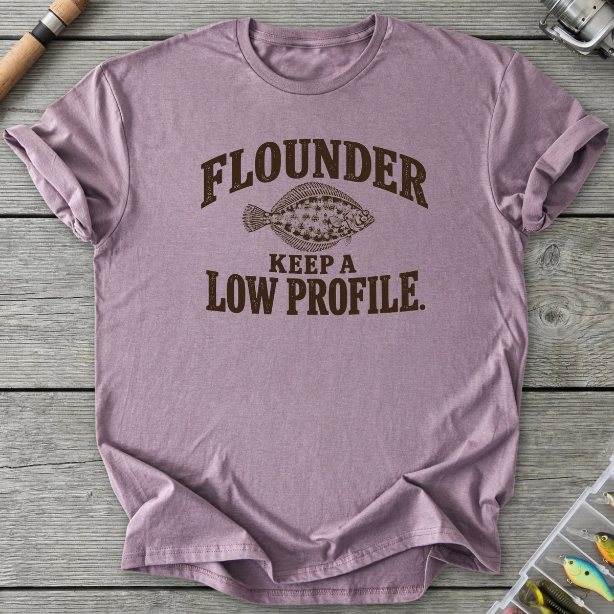 Flounder Keep A Low Profile T-Shirt in Paragon | River Giants Club
