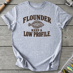 Flounder Keep A Low Profile T-Shirt in Sport Grey | River Giants Club