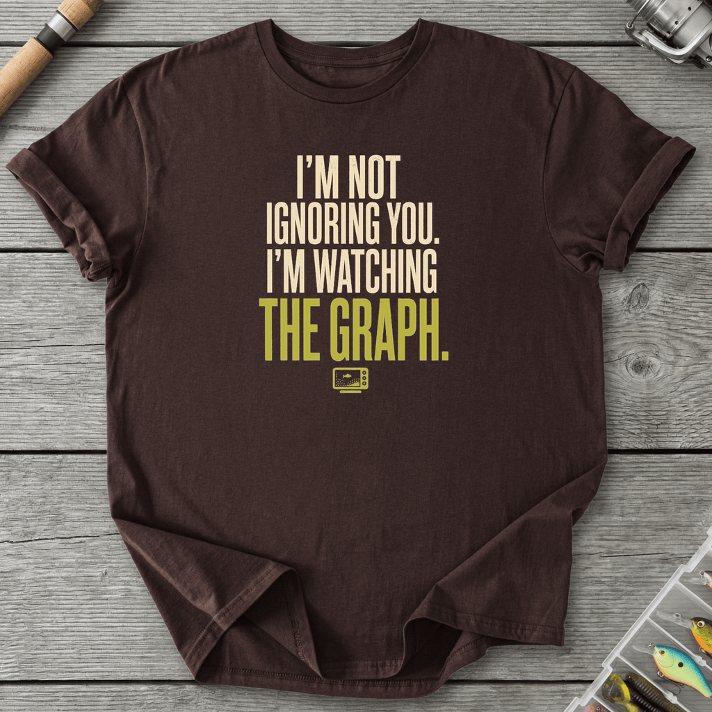 Funny Fish Finder T-Shirt in Dark Chocolate | River Giants Club