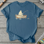 Ghostly Angler Fishing T-Shirt in Indigo Blue | River Giants Club