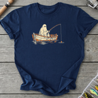 Ghostly Angler Fishing T-Shirt in Navy | River Giants Club