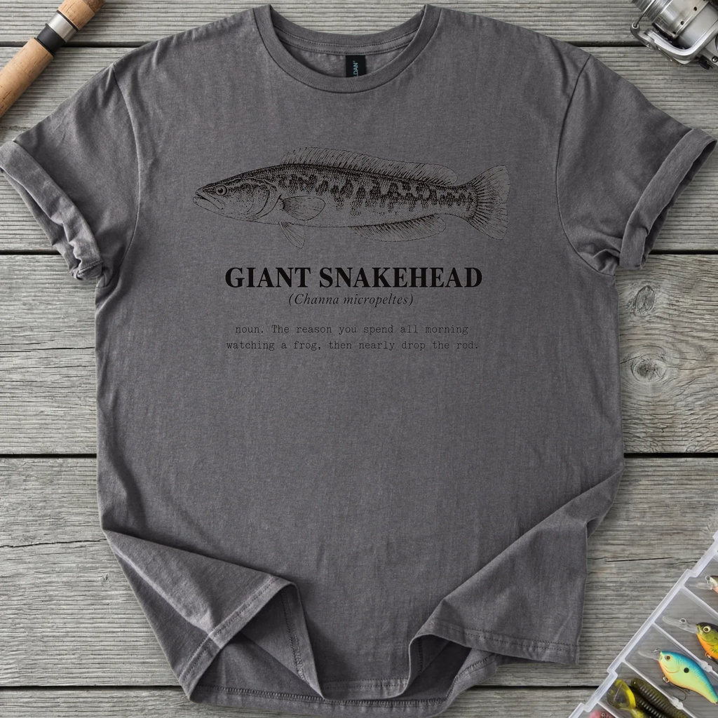 GIANT SNAKEHEAD Definition T-Shirt in Charcoal | River Giants Club