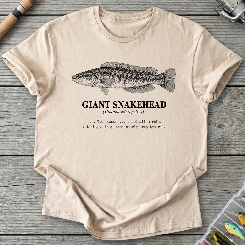 GIANT SNAKEHEAD Definition T-Shirt in Sand | River Giants Club