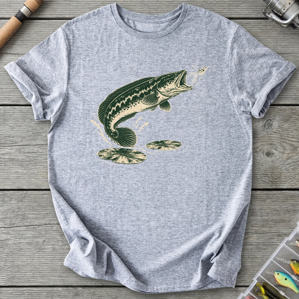 Giant Snakehead Strike T-Shirt in Sport Grey | River Giants Club