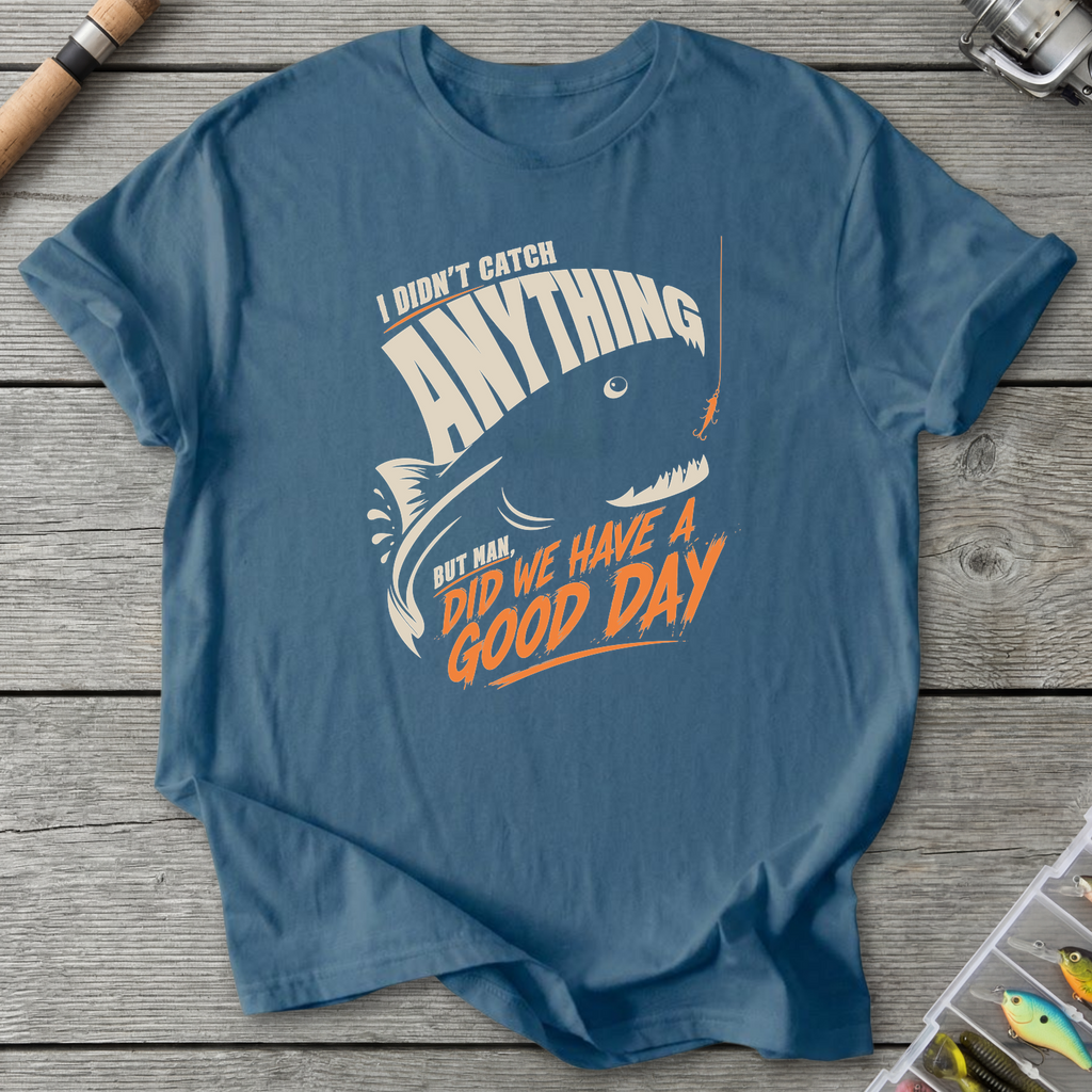 Good Day Fishing T-Shirt in Indigo Blue | River Giants Club