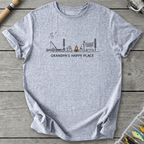 Grandpa Happy Place T-Shirt in Sport Grey | River Giants Club