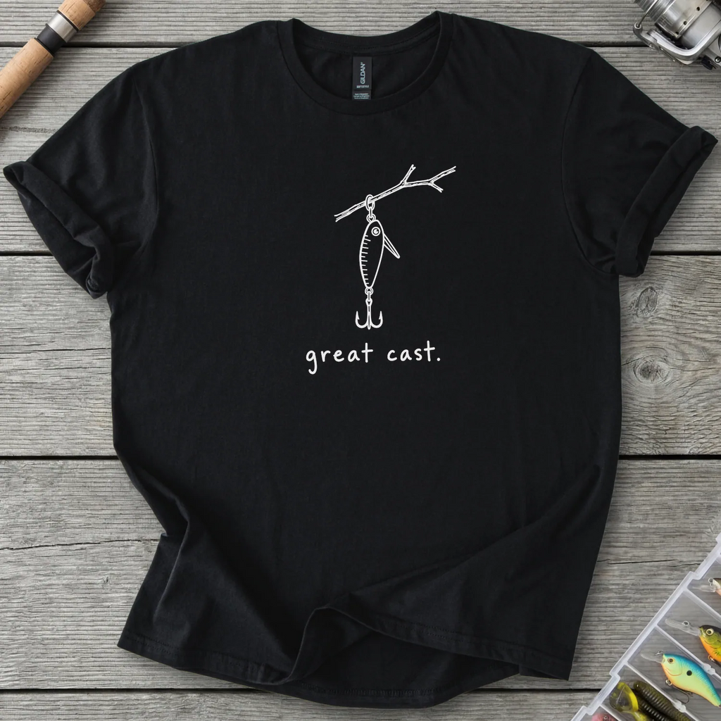 Great Cast Gone Wrong T-Shirt in Black | River Giants Club