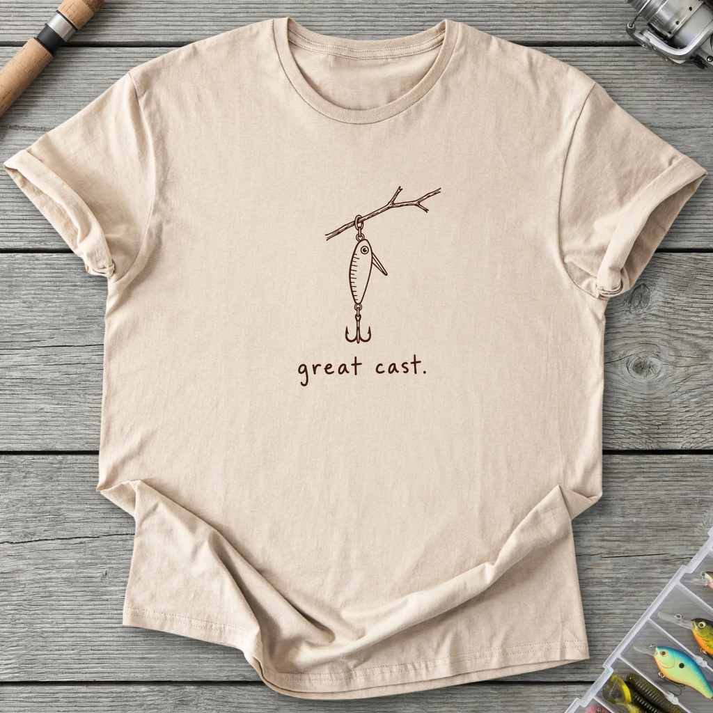 Great Cast Gone Wrong T-Shirt in Sand | River Giants Club