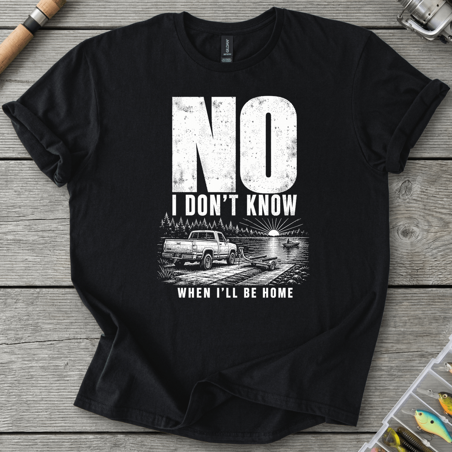 Home Time Unknown T-Shirt in Black | River Giants Club