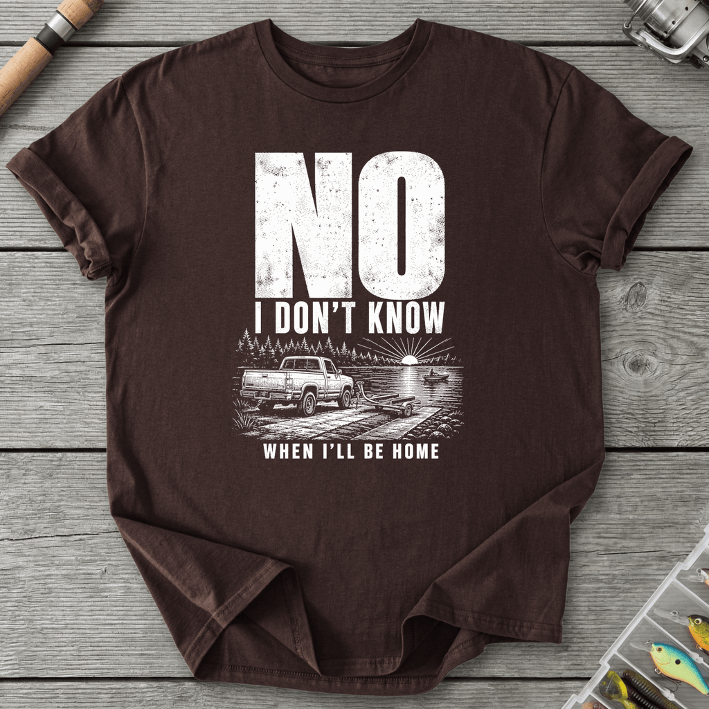 Home Time Unknown T-Shirt in Dark Chocolate | River Giants Club