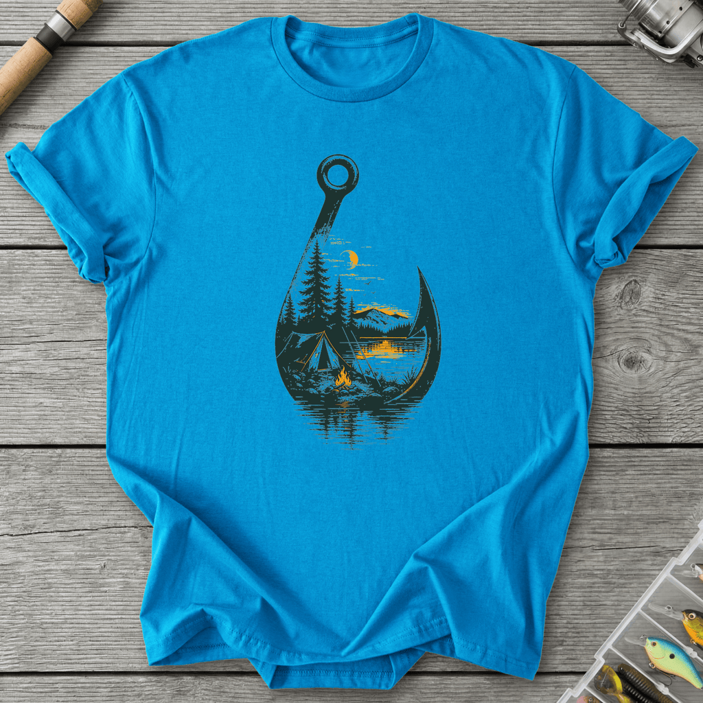 Hook With View T-Shirt in Sapphire | River Giants Club