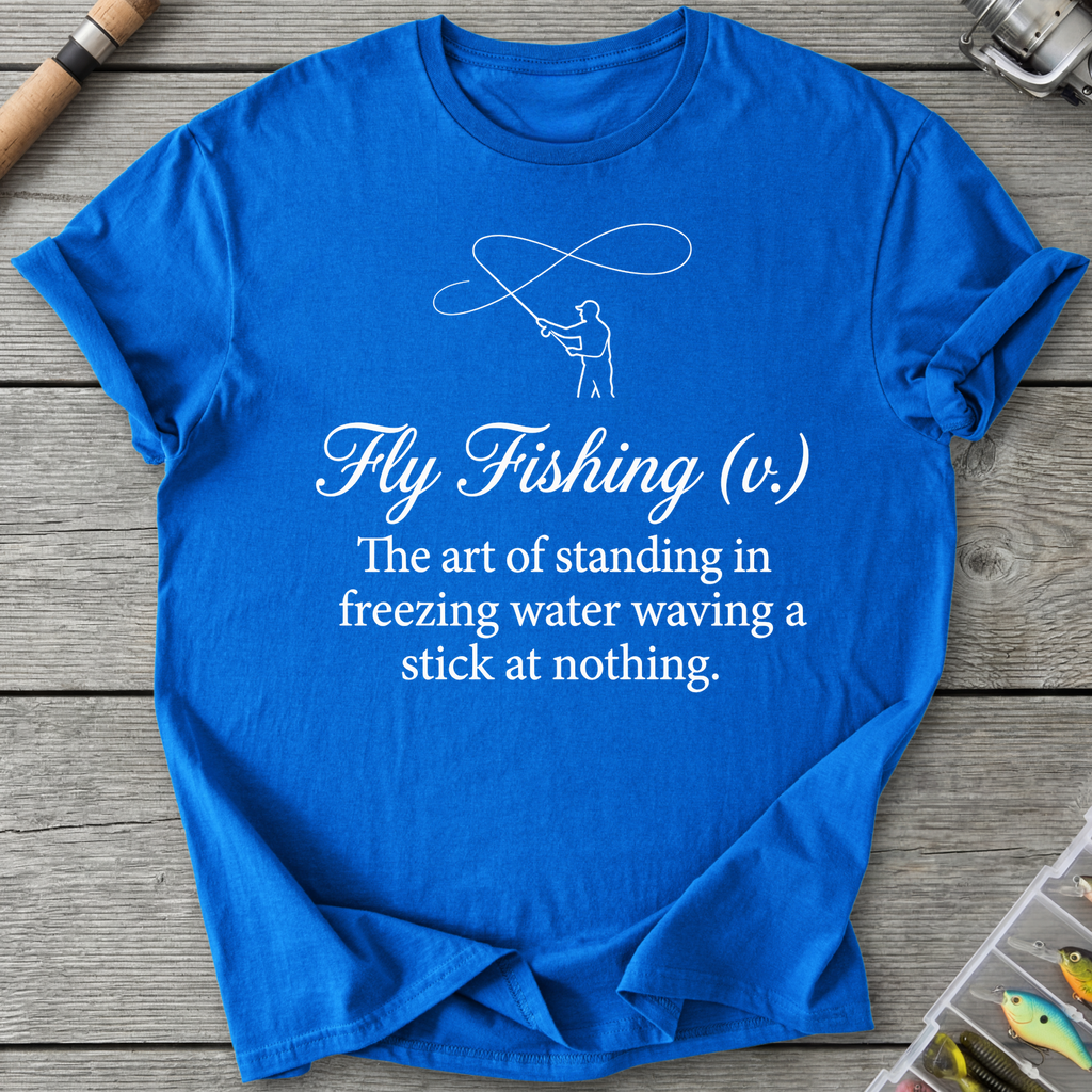 Hy Fishing V Fisherman T-Shirt in Royal | River Giants Club