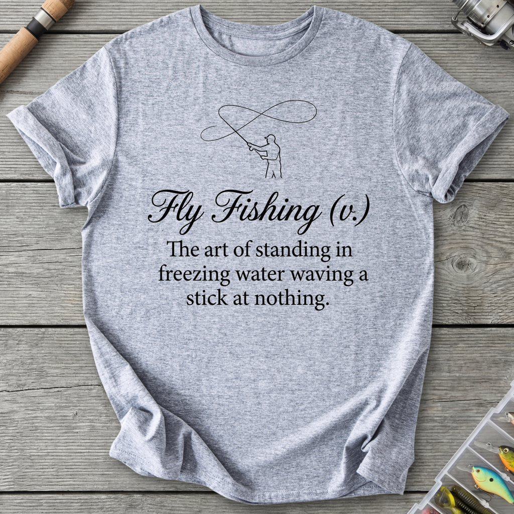 Hy Fishing V Fisherman T-Shirt in Sport Grey | River Giants Club