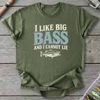 I Like Big Bass T-Shirt in Military Green | River Giants Club