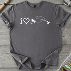 I Love Flyfishing T-Shirt in Charcoal | River Giants Club
