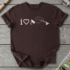 I Love Flyfishing T-Shirt in Dark Chocolate | River Giants Club