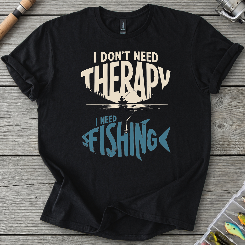 I Need Fishing T-Shirt in Black | River Giants Club