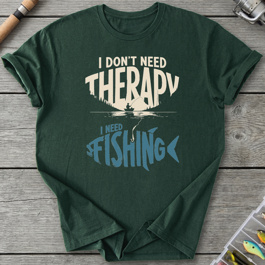 I Need Fishing T-Shirt in Forest Green | River Giants Club