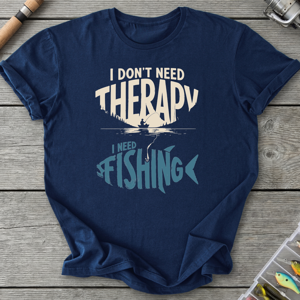 I Need Fishing T-Shirt in Navy | River Giants Club