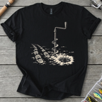 Ice Auger Bootprints T-Shirt in Black | River Giants Club