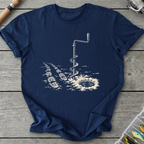 Ice Auger Bootprints T-Shirt in Navy | River Giants Club